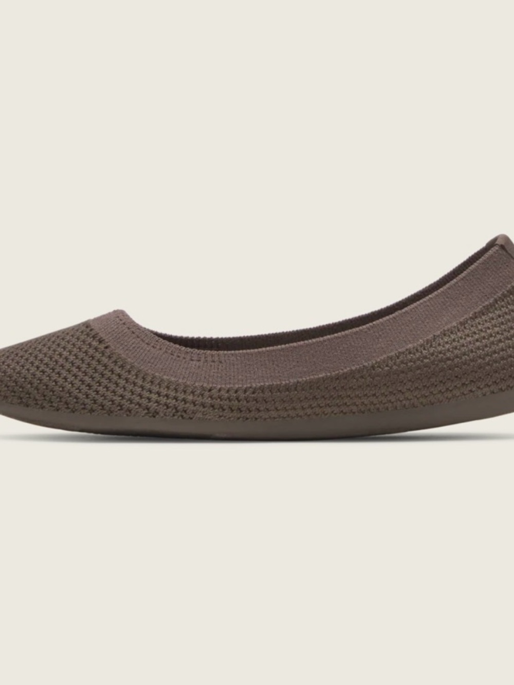 Allbirds Women's Tree Breezer Knit Ballet Flat - Rustic Brown Size 5.5